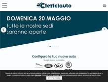 Tablet Screenshot of clericiauto.it